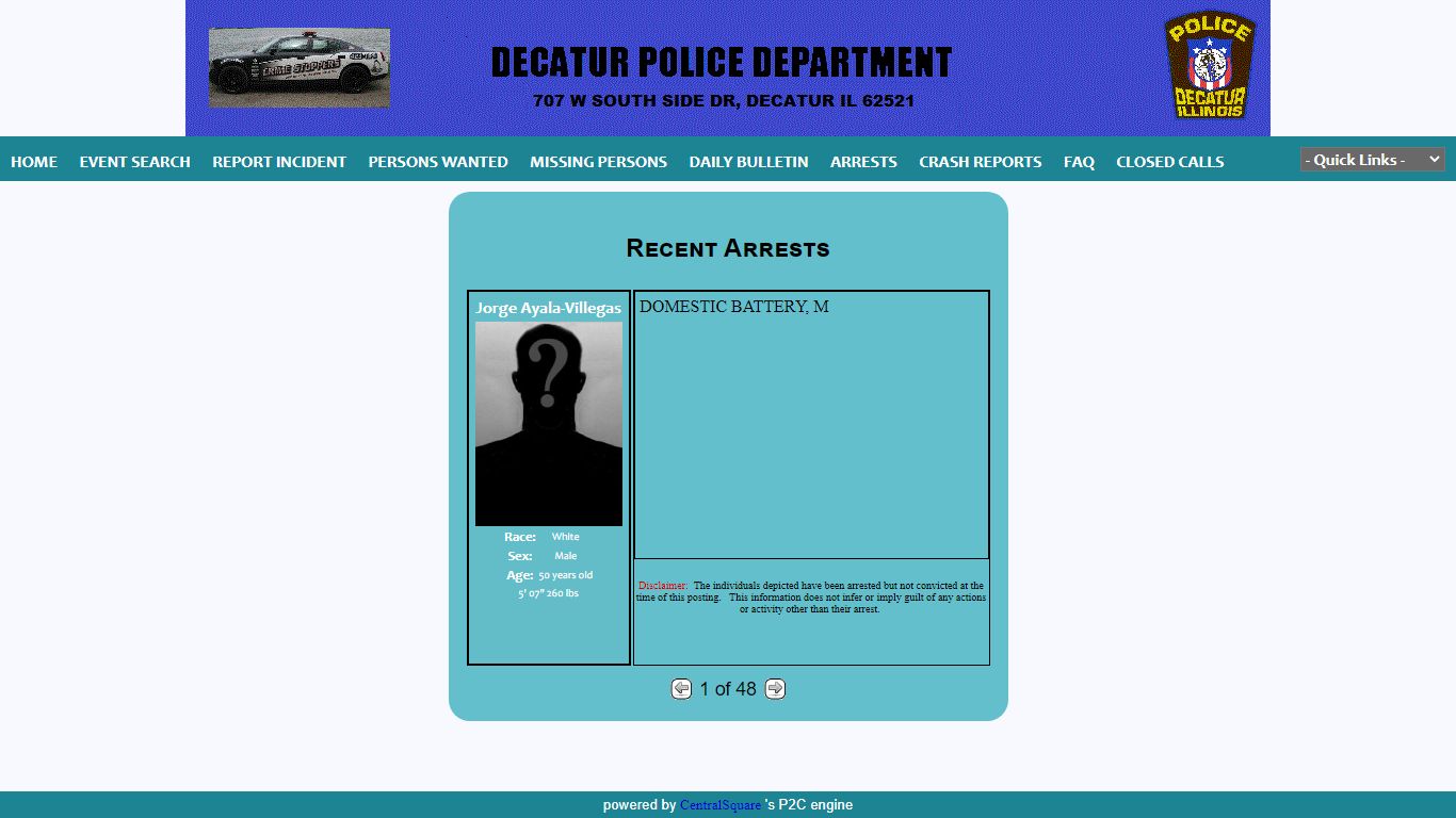 Decatur Police Department P2C